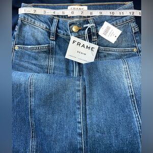 Frame Denim DESIGNER Split Seam Wide Leg Jeans